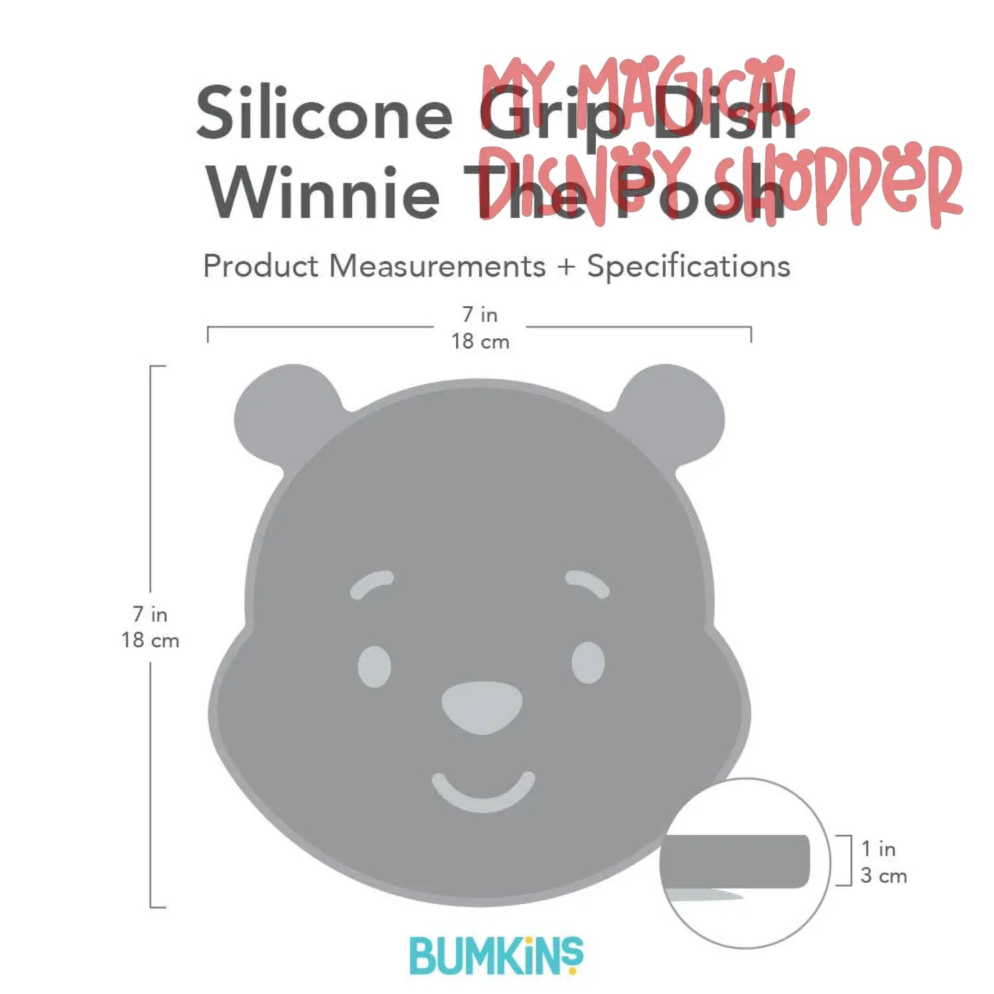 Winnie The Pooh Silicone Grip Dish