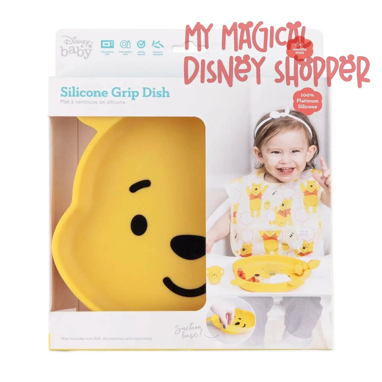 Winnie The Pooh Silicone Grip Dish