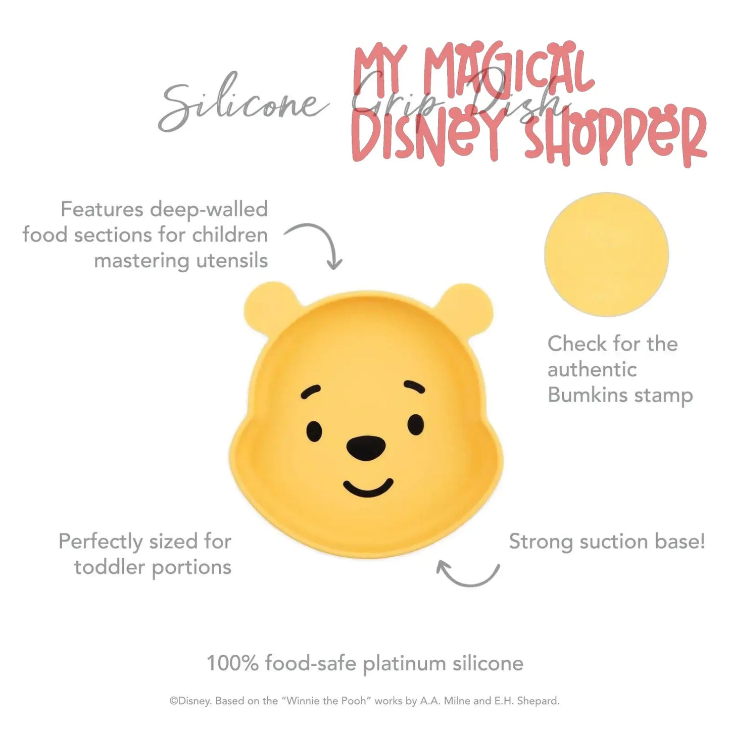 Winnie The Pooh Silicone Grip Dish