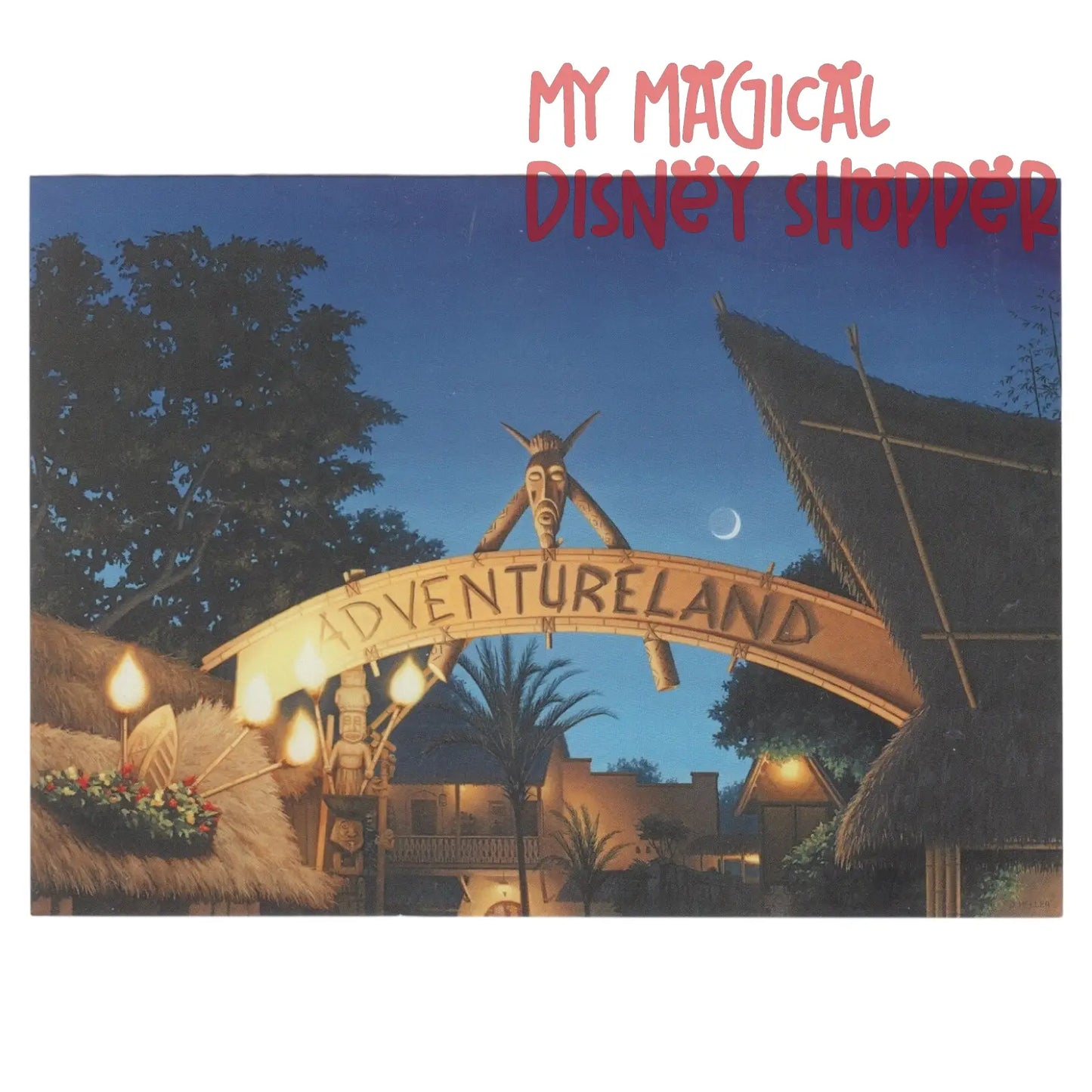 Wonderground Gallery "Adventureland" Disney Postcard - Danny Heller