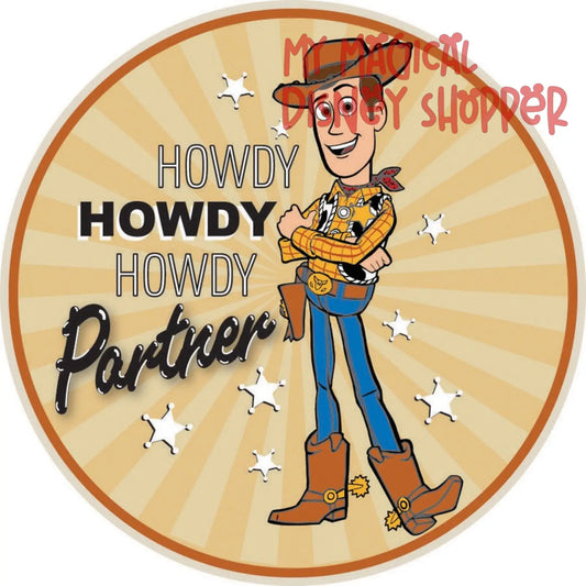 Woody from Toy Story Ad-Fab™ Pixar Adhesive Fabric 3" Sticker