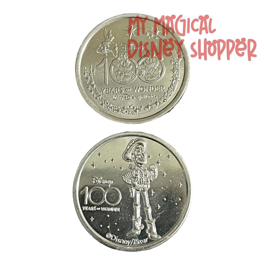 Woody from Toy Story Disney 100 Silver Medallion