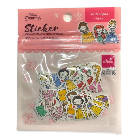 Disney Princess Mini Stickers - 60 Pieces