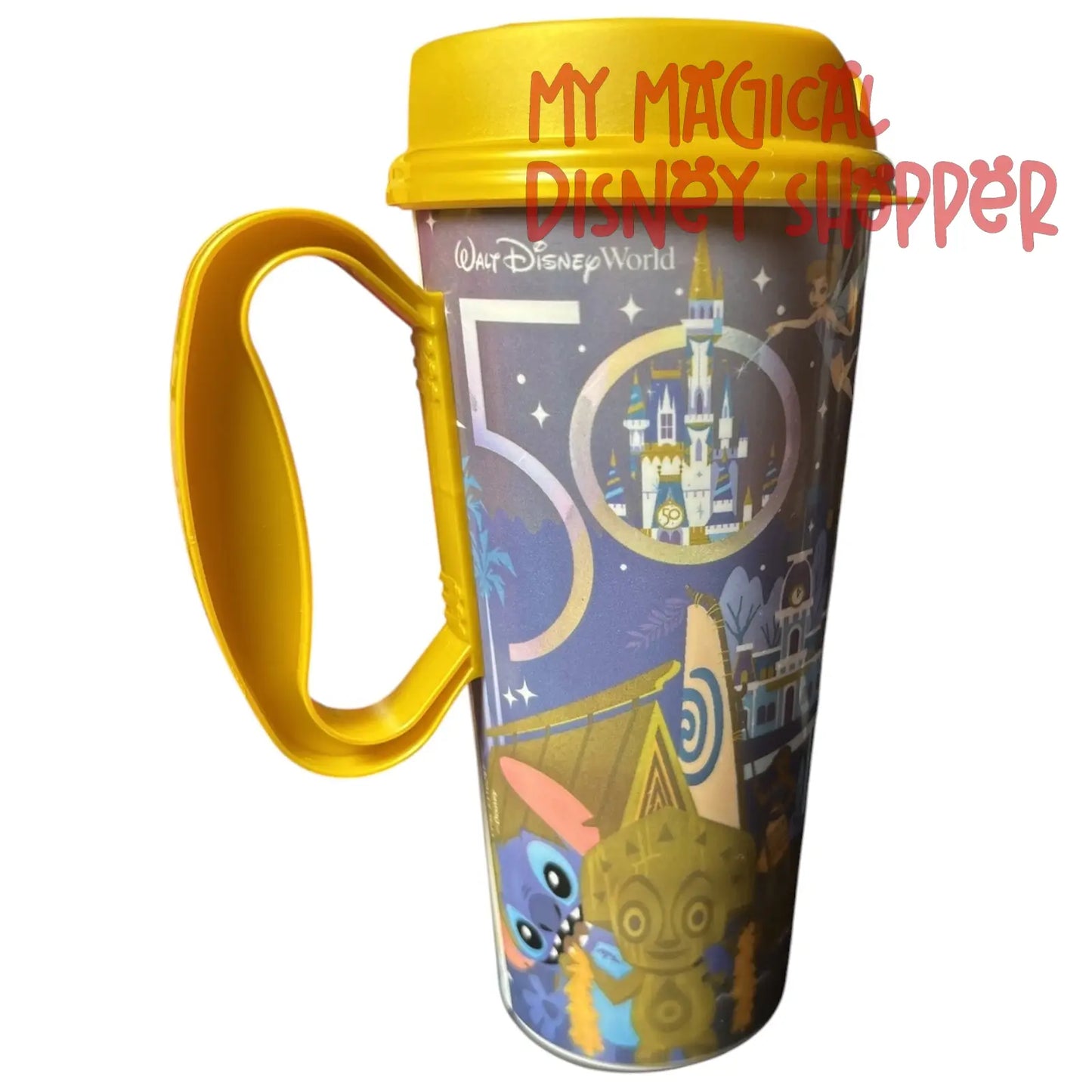 Yellow Walt Disney World 50th Anniversary Resort Mug