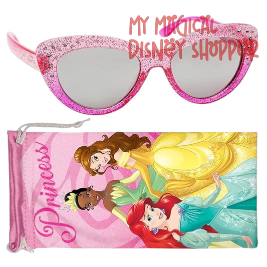 Youth Princess Sunglasses for Girls Sun-Staches Disney Princess Sunglasses Stylish, Comfortable & Durable UV-Protection Disney Sunglasses for Kids - With Soft Carrying Case - Officially Licensed