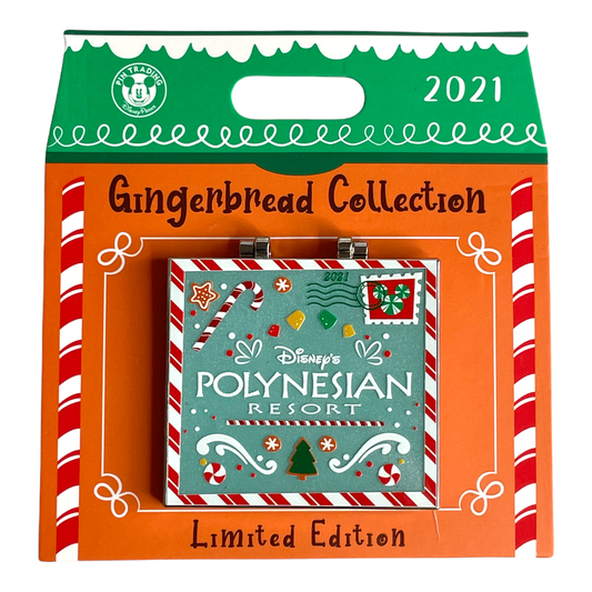 2021 Gingerbread Collection Disney's Polynesian Resort Pin - Limited Edition 2000