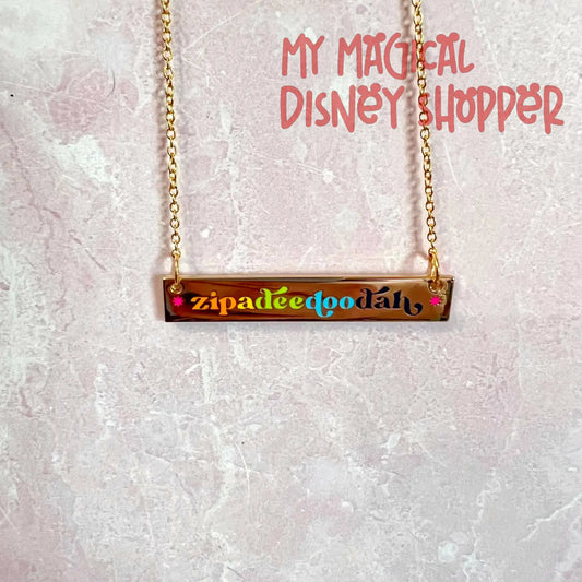 Zip a Dee Doo Dah Necklace - Splash Mountain