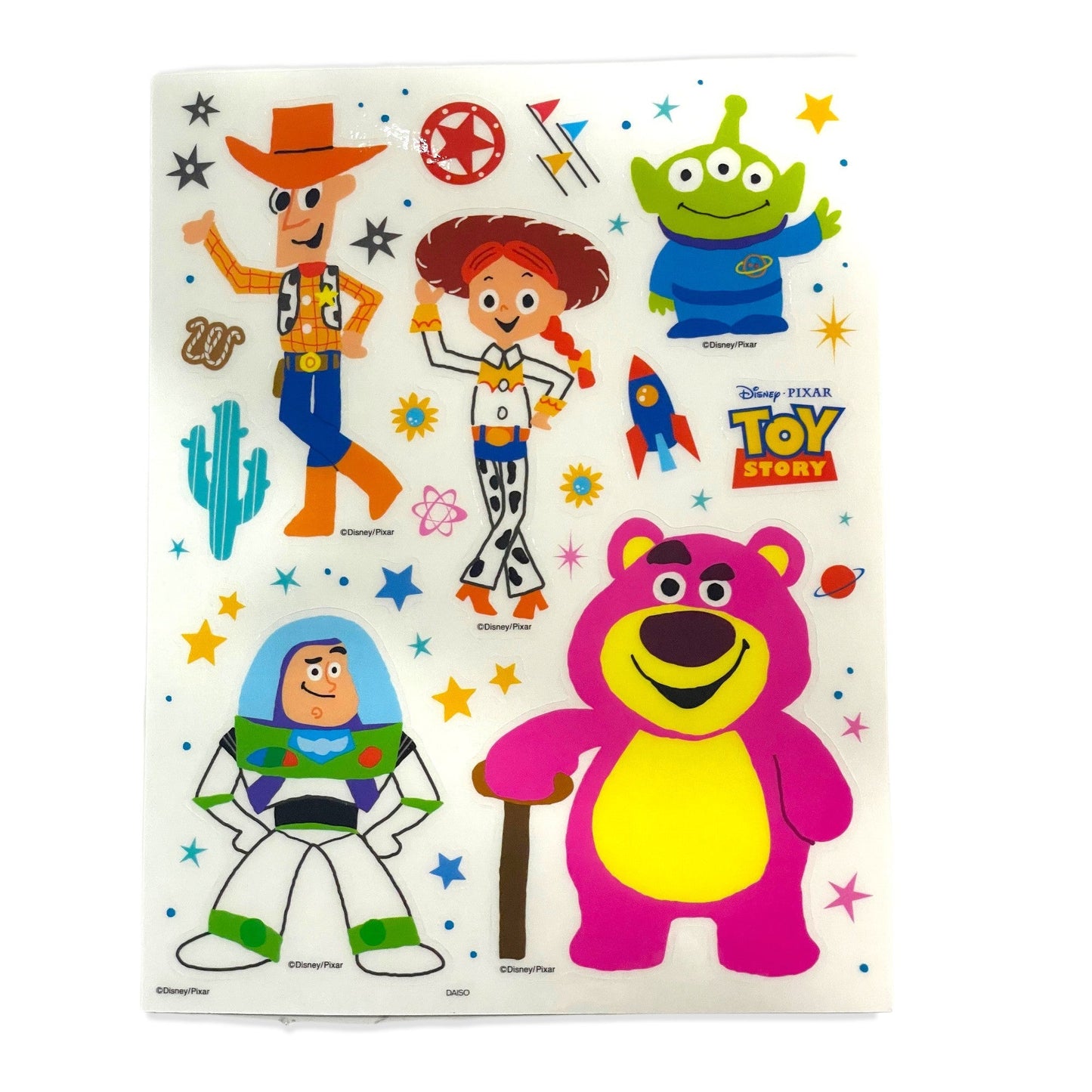 Transparent Toy Story Stickers - 30 Count