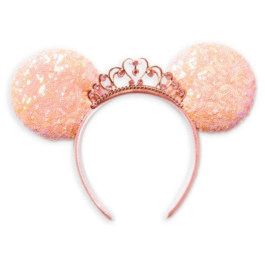Disney Princess Sequined Ear Headband -Coral