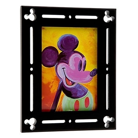 Black Wood Mickey Ears Disney Picture Photo Frame  - 5" X 7"