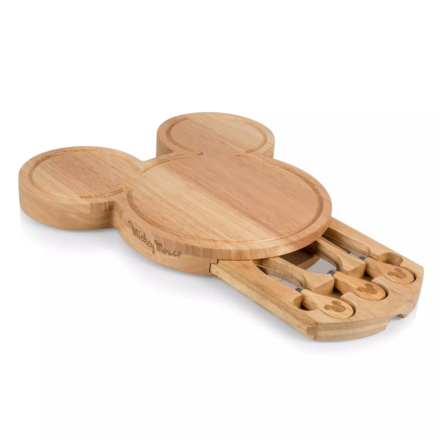 Mickey Mouse Head Shaped Cheese Board with Tools
