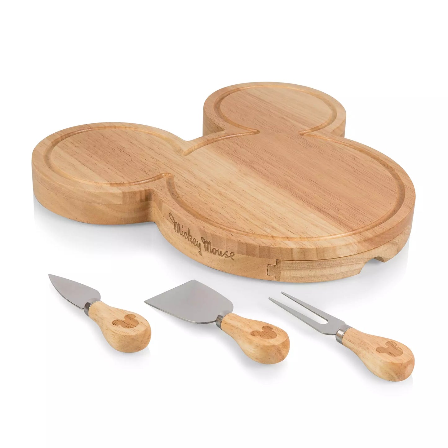 Mickey Mouse Head Shaped Cheese Board with Tools