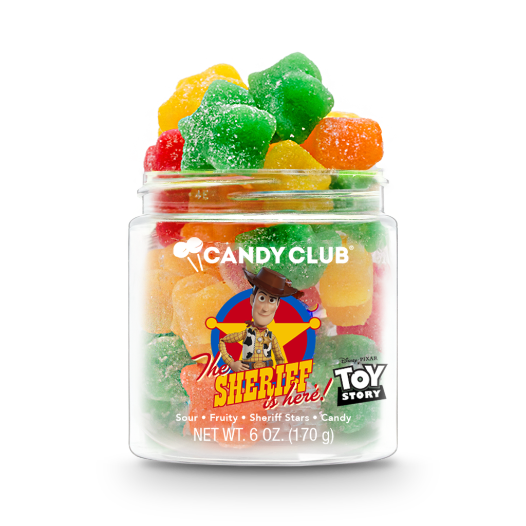Woody Sour Fruity Sheriff Stars Candy - Toy Story