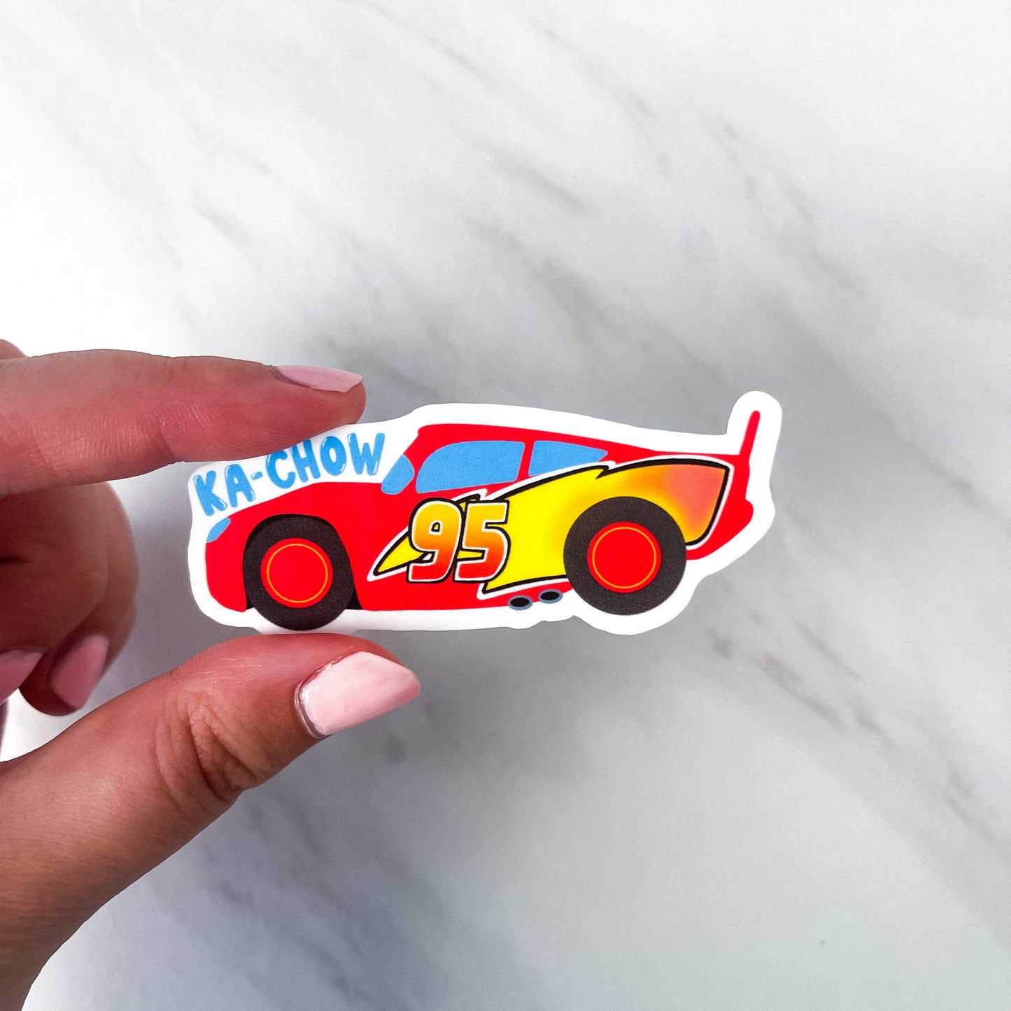 Lightning McQueen Race Car Sticker