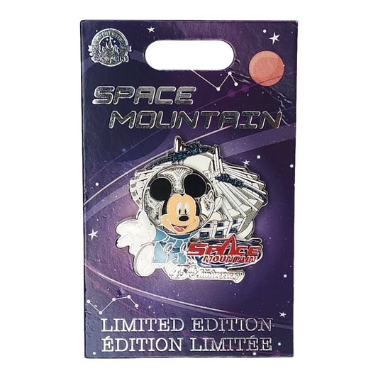 Space Mountain Mickey Mouse 45th Anniversary Pin - Limited Edition