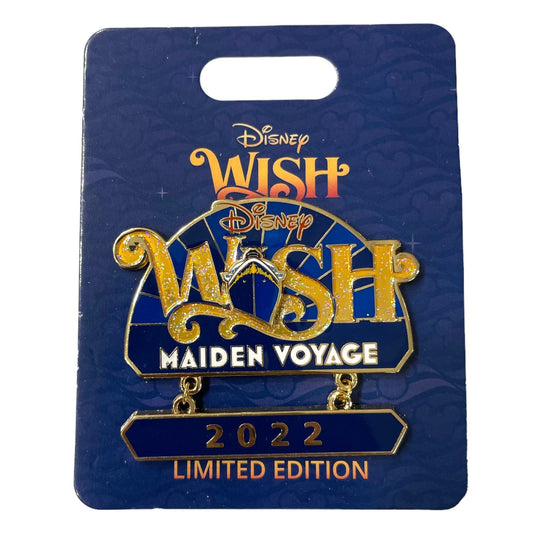 Disney Wish Maiden Voyage Logo Pin - Disney Cruise Line
