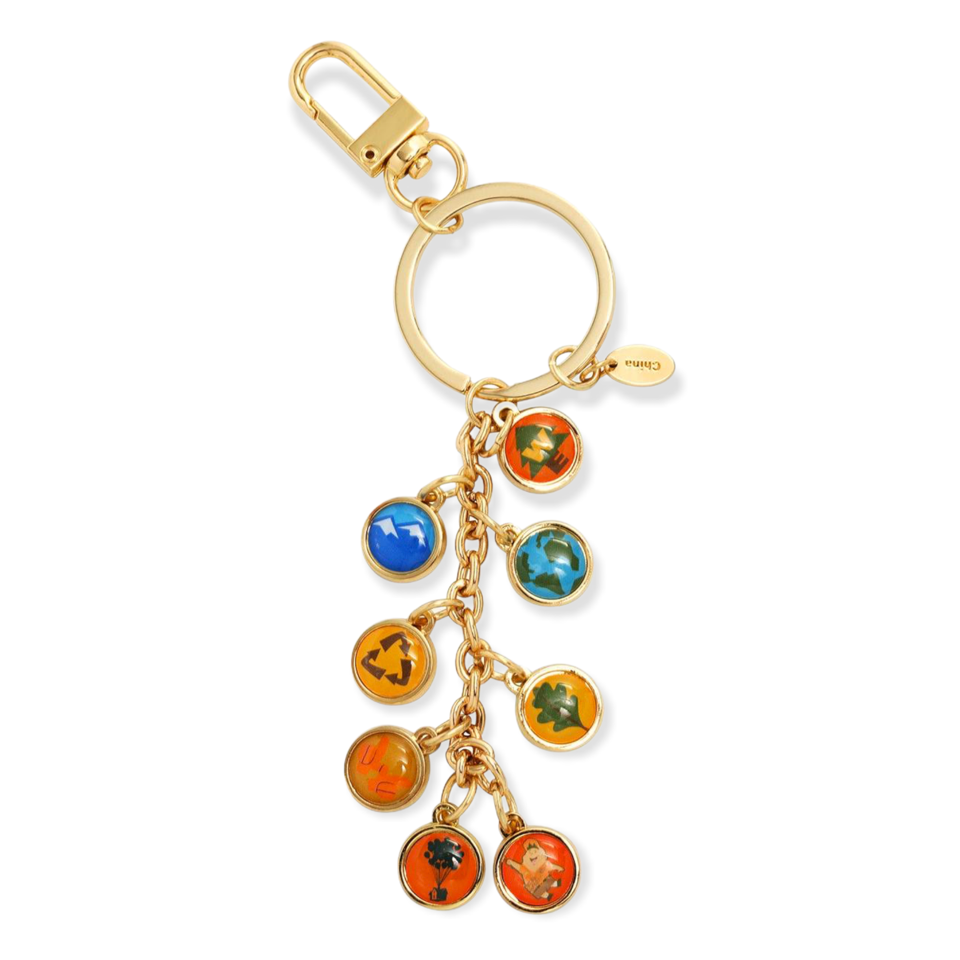 Louis Vuitton Metal Enamel Pastilles Key Chain Bag Charm Multicolor