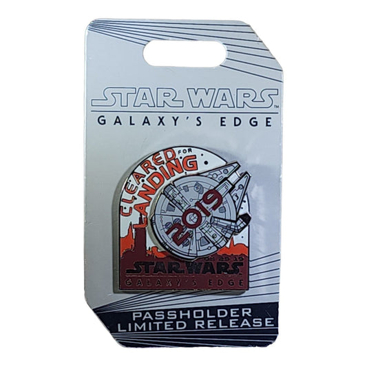 Star Wars Galaxy's Edge - Millennium Falcon Cleared For Landing 2019 Pin - Limited Release