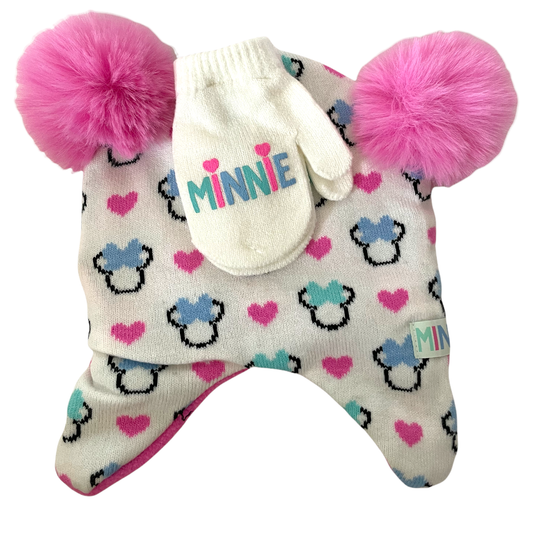 Minnie Mouse Toddler Outdoor Weather Set - Hat and Mittens