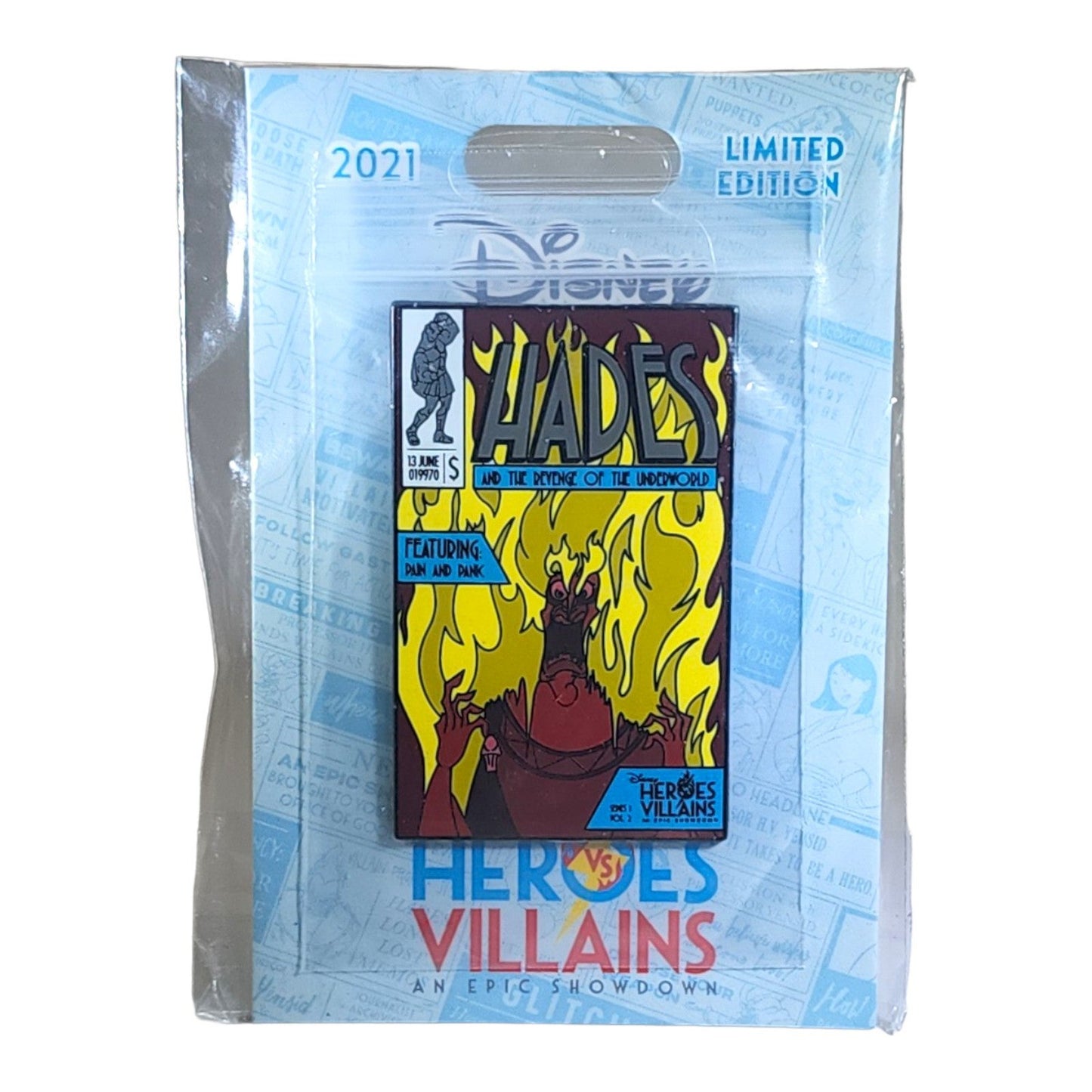 Hades from Hercules Comic Book Cover Series  - Heroes vs Villains Pin Event  - Limited Edition  750