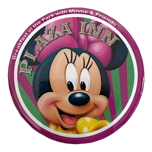 Breakfast in the Park with Minnie & Friends Plaza Inn Button - Disneyland