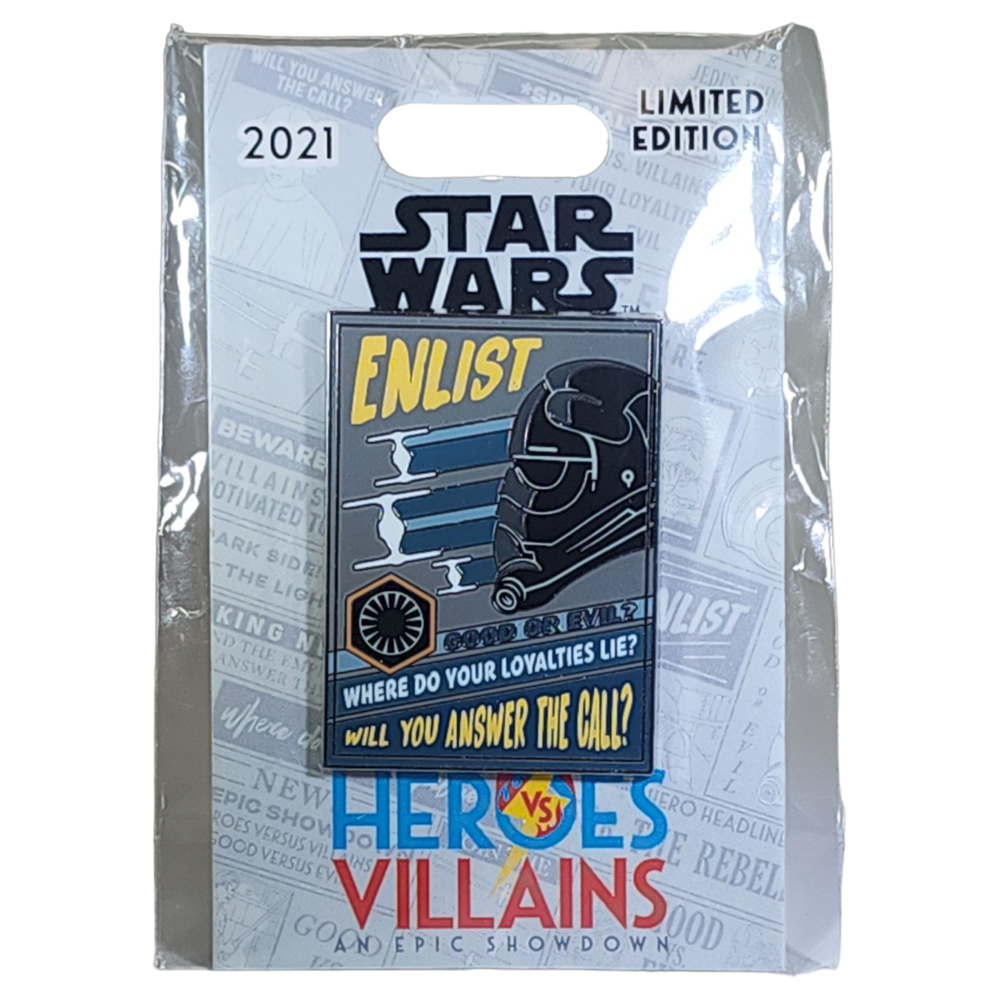 First Order Recruitment Poster Series - Heroes vs Villains Pin Event  - Limited Edition 2000