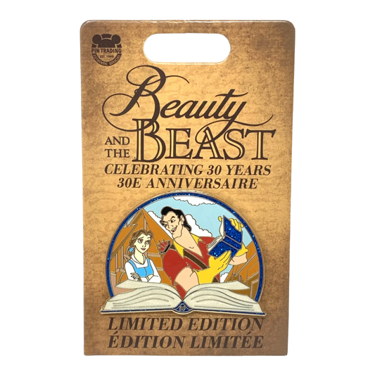 Belle and Gaston Beauty and the Beast 30th Anniversary Disney Pin - Limited Edition 4000