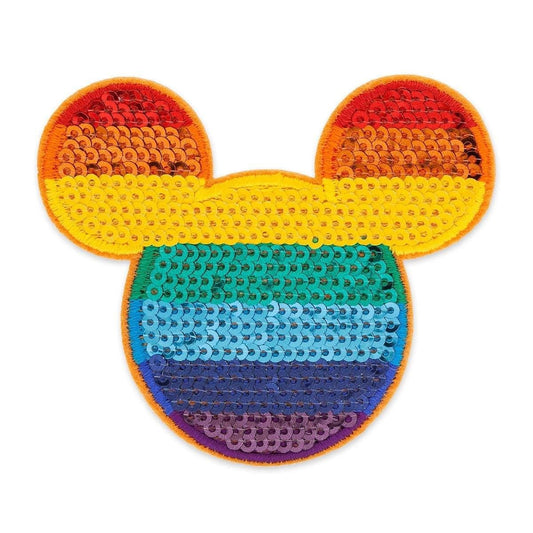 Disney Parks Pride Mickey Mouse Icon Rainbow Patch - Patched