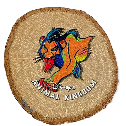Disney Animal Kingdom 2019 Lion King Scar Scavenger Hunt Wood Magnet