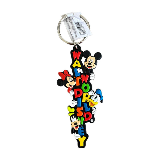 Walt Disney World 3D Mickey & Friends Keychain Key Ring