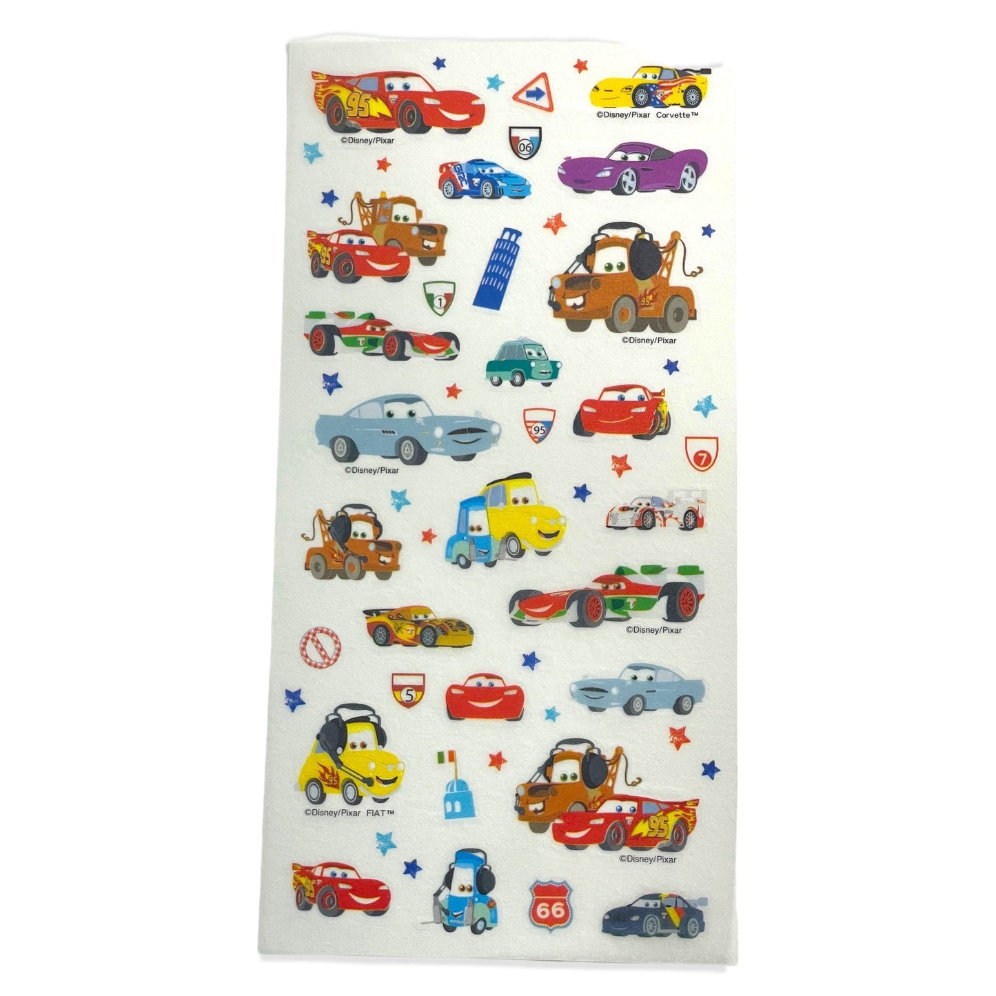 Disney Cars Lightening McQueen and Tow Mater Stickers - 32 Pieces