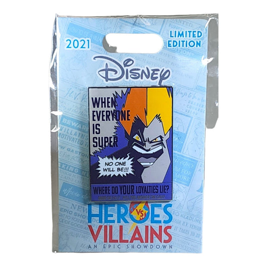 Syndrome Recruitment Poster Series  - Heroes vs Villains Pin Event  - Limited Edition 2000