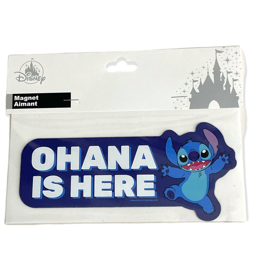 Stitch Ohana is Here Magnet