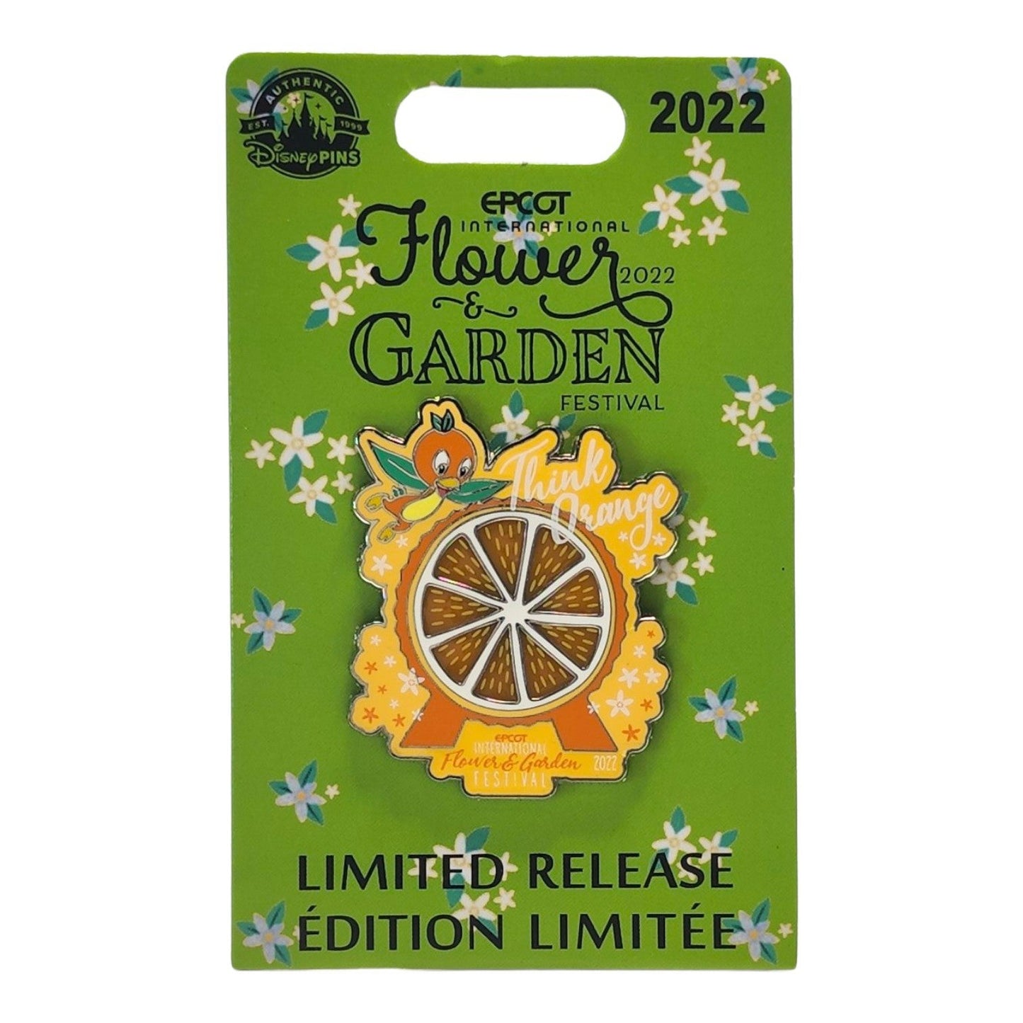 Think Orange Orange Bird Disney Pin - EPCOT Flower And Garden Festival 2022 - Limited Release
