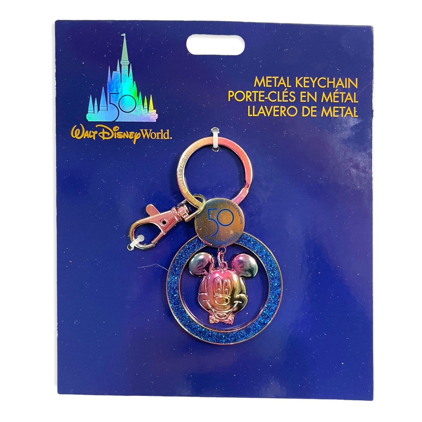 50th Mickey Mouse Earidescent Key Ring