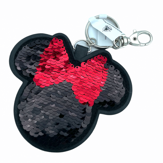 Minnie Mouse Icon Flip Sequin Disney Keychain