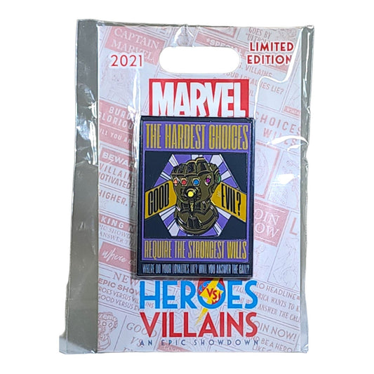 Infinity Gauntlet Recruitment Poster Series  - Heroes vs Villains Pin Event  - Limited Edition 2000