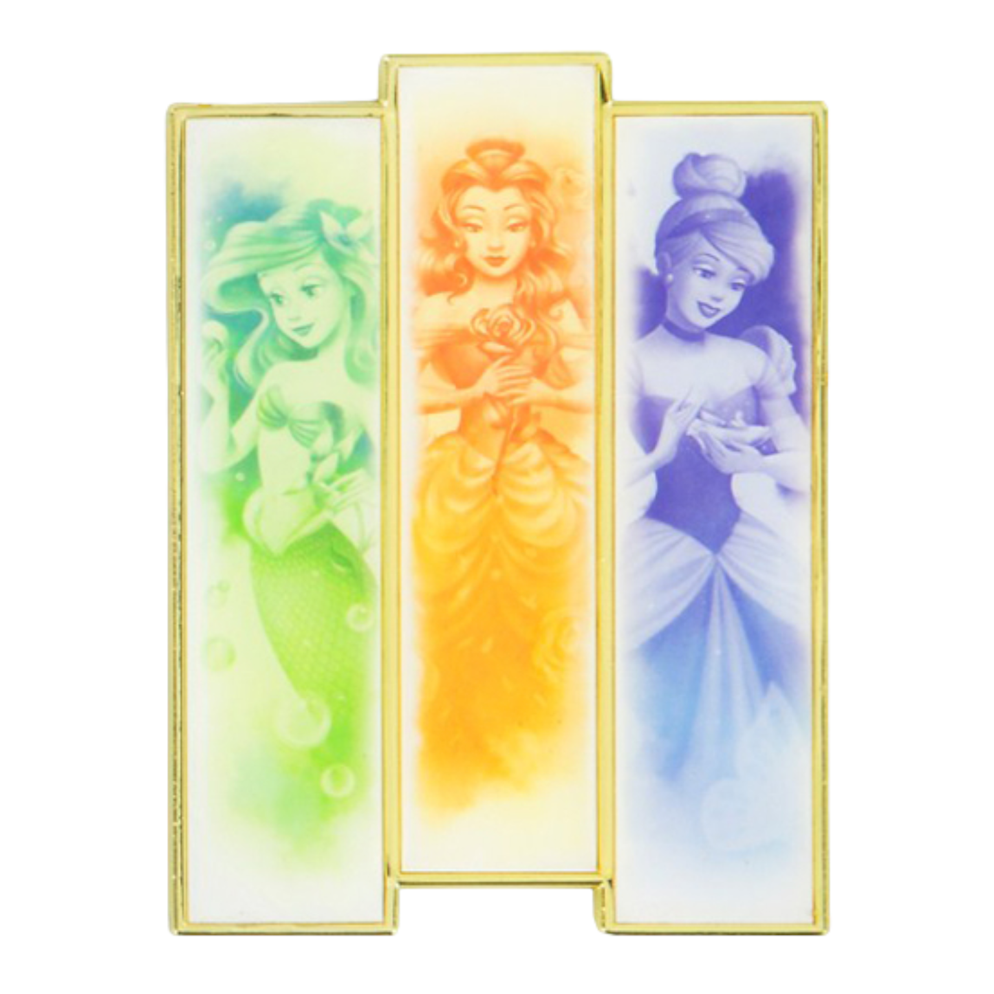 Watercolor Princesses Disney Magnet - Ariel, Belle, Cinderella