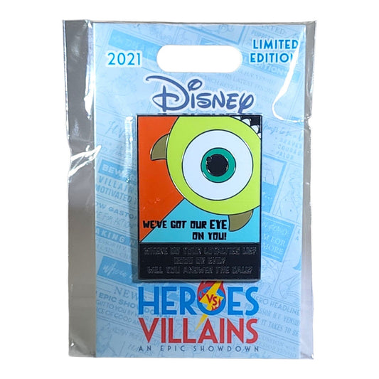 Mike Wazowszki Recruitment Poster Series  - Heroes vs Villains Pin Event  - Limited Edition 2000