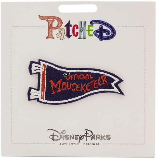 Disney Mickey Mouse Club Official Mouseketeer Pennant Patched Patch Embroidered
