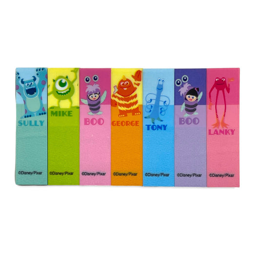 Monsters Inc and Friends Plastic Sticky Tabs